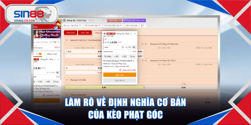 Làm rõ về định nghĩa cơ bản của kèo phạt góc